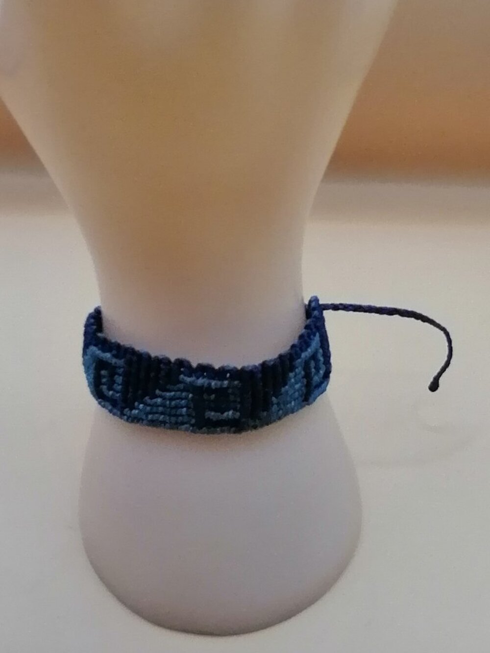 Handwoven Macrame Bracelet with Labyrinth Design - Peruvian Craft